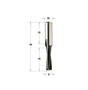 Wiertło MAFELL Nieprzelotowe HW D16 I30 L58 S8 RH CMT 312.160.11