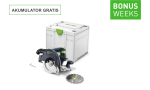 Festool Akumulatorowa ręczna pilarka tarczowa HKC 55 EB-Basic