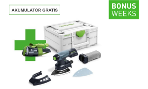 Festool  Akumulatorowa szlifierka Delta DTSC 400-Basic-Promo
