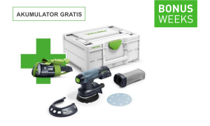 Festool  Akumulatorowa szlifierka mimośrodowa ETSC 125-Basic-Promo 2021
