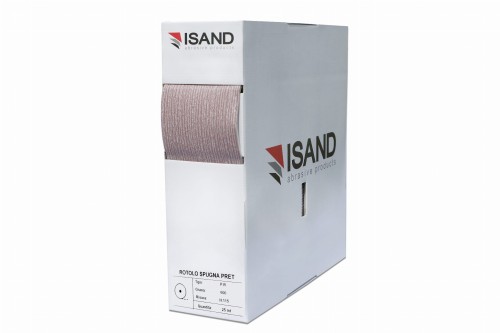 Ziarno ścierne na gąbce wydzieranej ISAN Red SF 115x25  mb, gradacja P600