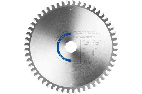Przejdź do produktu Tarcza pilarska ALUMINIUM/PLASTICS HW 168x1,8x20 F/FA 52