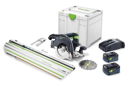 Przejdź do produktu Akumulatorowa ręczna pilarka tarczowa HKC 55 5,0 EBI-Set-FSK 420