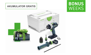 Festool  Akumulatorowa wiertarko-wkrętarka TDC 18/4 I-Basic-Promo QUADRIVE