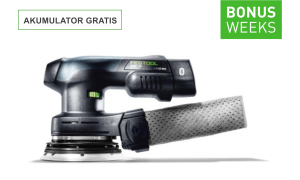 Festool Akumulatorowa szlifierka mimośrodowa ETSC 125 3,0 I-Set