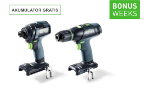 Festool Zestaw wiertarko-wkrętarka i zakrętarka TID 18 Basic-Set T18