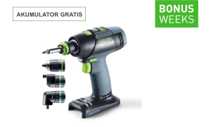 Festool Akumulatorowa wiertarko-wkrętarka T18+3 Basic-Set
