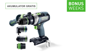 Festool Akumulatorowa wiertarko-wkrętarka udarowa QUADRIVE TPC 18/4 Basic-Set/XL