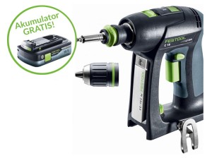 Festool  Akumulatorowa wiertarko-wkrętarka C 18 Basic