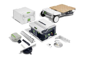 Akumulatorowa stołowa pilarka tarczowa CSC SYS 50 EBI-Basic-Set