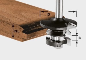 Festool Frez do kontrprofili z wypustem HW S8 D43/21 A/KL