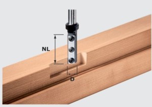Festool Frez z płytkami wymiennymi do wpustów HW S12 D16/50 WP