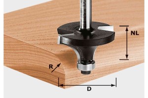 Festool Frez do zaokrągleń HW S8 D22,7/R5 KL