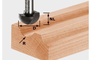 Festool Frez do wgłębień półokrągłych HW S12 D30/20/R15